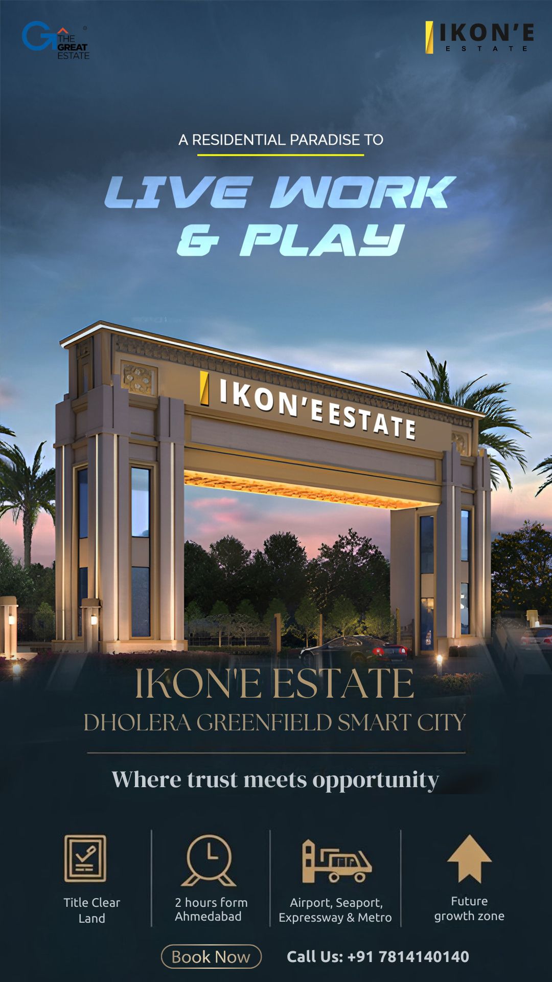 ikon'e estate dholera smart city